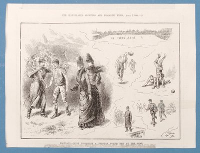 West Bromwich vs Preston North End no Oval, de &39;The Illustrated Sporting e Dramatic News&39;, 7 de abril de 1888 de John Jellicoe